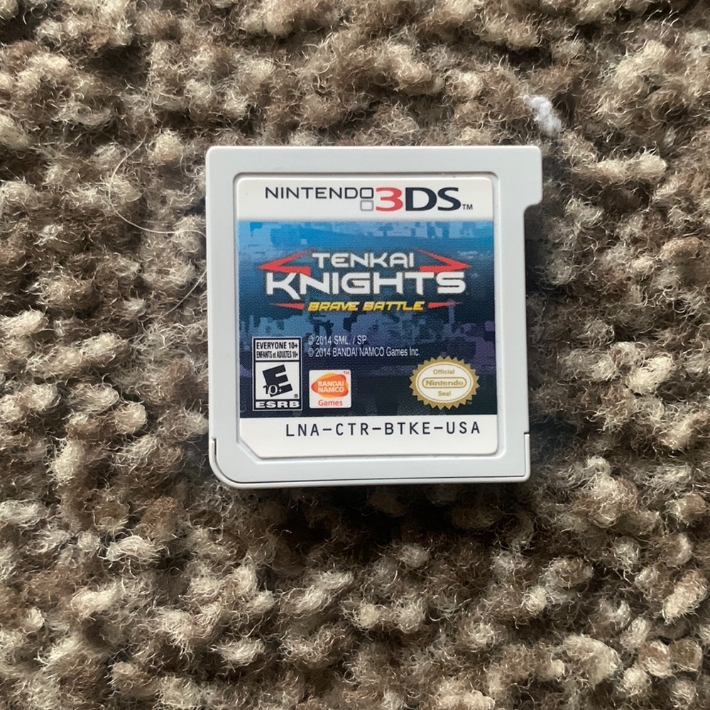 Nintendo 3DS game, “Tenkai knights brave battle”.